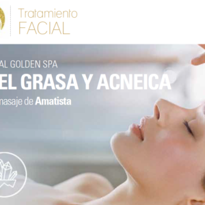 PIEL GRASA Y ACNEICA con masaje de Amatista
